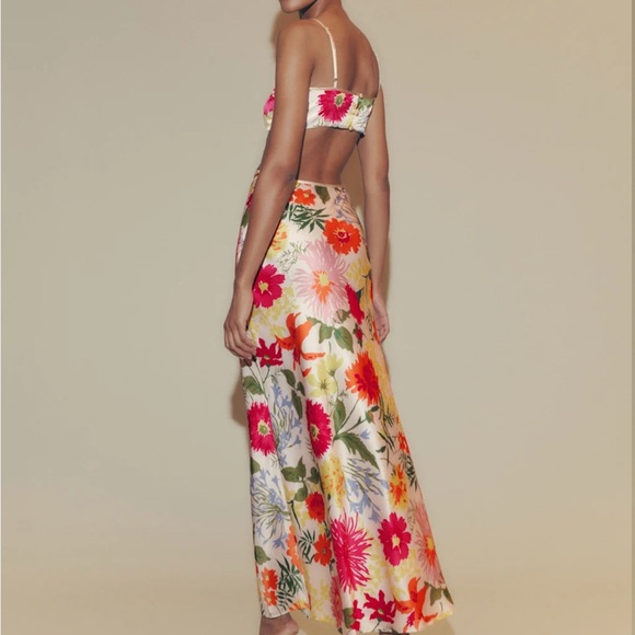 Reformation Poppies Silk Dress in Fabrizia - Picture 2 of 3